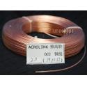 1m Outside Dia:2mm 19Pins*0.37mm Acrolink OCC Signal Wire Cable  For DIY Hifi 99.99999% Pure Copper 