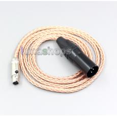 XLR 3 4 Pole 6.5mm 16 Core 7N OCC Earphone Cable For AKG Q701 K702 K271 K272 K240 K141 K712 K181 K267 K712 Headphone