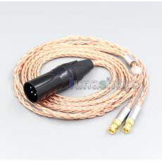 XLR 3 4 Pole 6.5mm 16 Core 99% 7N OCC Headphone Cable For HiFiMan HE400 HE5 HE6 HE300 HE4 HE500 HE6