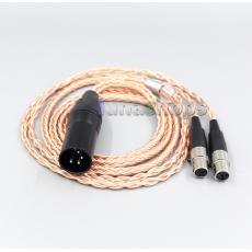 XLR 3 4 Pole 6.5mm 16 Core 99% 7N OCC Headphone Cable For Audeze LCD-3 LCD-2 LCD-X LCD-XC LCD-4z LCD-MX4 LCD-GX 