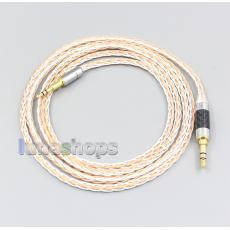 XLR 6.5mm 4.4mm 2.5mm 800 Wires Silver + OCC Headphone Cable For Denon AH-D340 D320 NC800 NC732 NCW500 AKG Y40 Y50 K545 