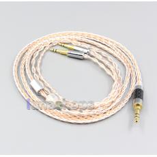 XLR 6.5mm 4.4mm 2.5mm 800 Wires Silver + OCC Headphone Cable For Oppo PM-1 PM-2 Planar Magnetic Headphone