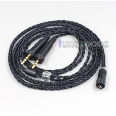 16 Core Black OCC Awesome All In 1 Plug Earphone Cable For Sony MDR-Z1R MDR-Z7 MDR-Z7M2 With Screw To Fix