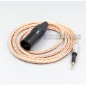 XLR 3 4 Pole 6.5mm 16 Core 99% 7N  OCC Earphone Cable For Sennheiser HD6 HD7 HD8 MIX DJ HD595 Headphone