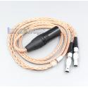 XLR 3 4 Pole 6.5mm 16 Core 7N OCC Headphone Cable For Focal Utopia Fidelity Circumaural Headphone