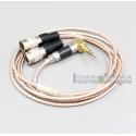 Hi-Res Brown XLR 3.5mm 2.5mm 4.4mm Earphone Cable For Mr Speakers Alpha Dog Ether C Flow Mad Dog AEON