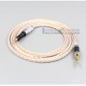 XLR 6.5mm 4.4mm 2.5mm 800 Wires Silver + OCC Headphone Cable For Audio Technica ATH-M50x ATH-M40x ATH-M70X