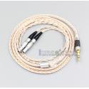 XLR 6.5mm 800 Wires Silver + OCC Headphone Cable For Ultrasone Veritas Jubilee 25E 15 Edition ED 8EX ED15 Headphone