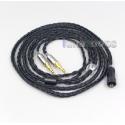 16 Core Black OCC Awesome All In 1 Plug Earphone Cable For Hifiman HE560 HE-350 HE1000 V2 Headphone 2.5mm pin