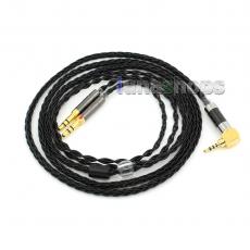Black Silver Plated 8 Core Headphone Earphone Cable For Focal Clear Elear Elex Elegia Stellia Celestee Radiance