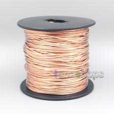 50m OCC Copper Shielding Signal 45*0.05mm Shielding+50*0.05mm Pure Silver plated TPU Wire Cable Dia:1.5mm For DIY 