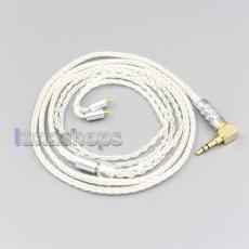 2.5mm 4.4mm XLR 8 Core Silver Plated  Earphone Cable For Acoustune HS 1695Ti 1655CU 1695Ti 1670SS