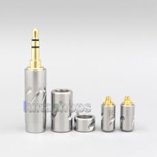 High Quality Stainless Steel 3.5mm 2.5mm 4.4mm + Splitter + Slider + MMCX Pins Kits Male Custom DIY Adapter Plugs