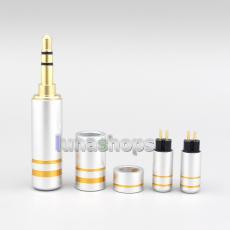 High Quality Aluminum Housing 3.5mm 2.5mm 4.4mm + Splitter + Slider + 0.78mm Pins Kits Male Custom DIY Adapter Plugs