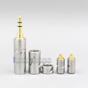 High Quality Stainless Steel 3.5mm 2.5mm 4.4mm + Splitter + Slider + MMCX Pins Kits Male Custom DIY Adapter Plugs