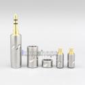 High Quality Stainless Steel 3.5mm 2.5mm 4.4mm + Splitter + Slider + A2DC Pins Kits Male Custom DIY Adapter Plugs