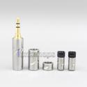High Quality Stainless Steel 3.5mm 2.5mm 4.4mm + Splitter + Slider + IE8 Pins Kits Male Custom DIY Adapter Plugs