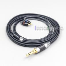 2.5mm 4.4mm Black 99% Pure PCOCC Earphone Cable For 0.78mm Flat Step JH Audio JH16 Pro JH11 Pro 5 6 7 BA Custom