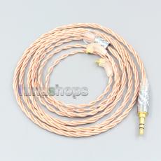 Silver Plated OCC Shielding Coaxial Earphone Cable For Etymotic ER4SR ER4XR ER3XR ER3SE ER2XR ER2SE