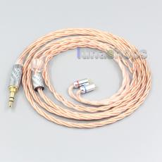 Silver Plated OCC Shielding Coaxial Earphone Cable For 0.78mm Flat Step JH Audio JH16 Pro JH11 Pro 5 6 7 BA Custom
