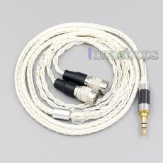 16 Core OCC Silver Plated Earphone Cable For Mr Speakers Alpha Dog Ether C Flow Mad Dog AEON Headphone