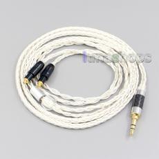 16 Core OCC Silver Plated Earphone Cable For Shure SRH1540 SRH1840 SRH1440