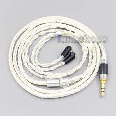 16 Core OCC Silver Plated Earphone Cable For Etymotic ER4B ER4PT ER4S ER6I ER4 2pin