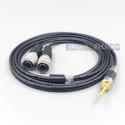 2.5mm 4.4mm XLR 3.5mm Black 99% Pure PCOCC Earphone Cable For Mr Speakers Alpha Dog Ether C Flow Mad Dog AEON