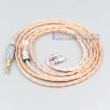 Silver Plated OCC Shielding Coaxial Earphone Cable For 0.78mm Flat Step JH Audio JH16 Pro JH11 Pro 5 6 7 BA Custom