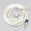 16 Core OCC Silver Plated Headphone Earphone Cable For Sennheiser IE8 IE8i IE80 IE80s Metal Pin