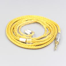 16 Core OCC Gold Plated Braided Earphone Cable For Dunu T5 Titan 3 T3 (Increase Length MMCX)