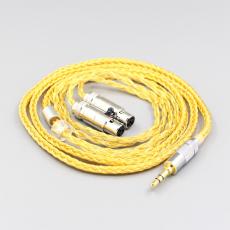 16 Core OCC Gold Plated Braided Earphone Cable For Audeze LCD-3 LCD-2 LCD-X LCD-XC LCD-4z LCD-MX4 LCD-GX