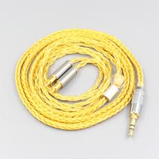 16 Core OCC Gold Plated Braided Earphone Cable For Audio Technica ATH-ADX5000 ATH-MSR7b 770H 990H A2DC Headphone
