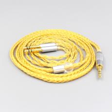 16 Core OCC Gold Plated Braided Earphone Cable For Final Audio Design Pandora Hope vi Denon AH-D7200 AH-D5200 AH-D9200