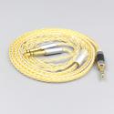 8 Core Silver Gold Plated Earphone Cable For Onkyo A800 Headphone 3.5mm Pin