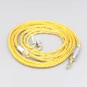 16 Core OCC Gold Plated Braided Earphone Cable For Sennheiser IE8 IE8i IE80 IE80s Metal Pin