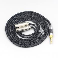 16 Core 7N OCC Black Braided Earphone Cable For Audeze LCD-3 LCD-2 LCD-X LCD-XC LCD-4z LCD-MX4 LCD-GX