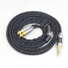 16 Core 7N OCC Black Braided Earphone Cable For HiFiMan HE400 HE5 HE6 HE300 HE4 HE500 HE6 Headphone