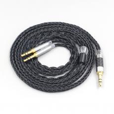 16 Core 7N OCC Black Braided Earphone Cable For TAGO T3-01 T3-02 studio Klipsch HP-3 Heritage 3.5mm Pin headphone