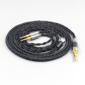 16 Core 7N OCC Black Braided Earphone Cable For Hifiman HE560 HE-350 HE1000 V2 XiaoMi Headphone 2.5mm pin