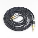 16 Core 7N OCC Black Braided Earphone Cable For Abyss Diana Acoustic Research AR-H1 Advanced Alpha GT-R Zenith PMx2