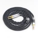 16 Core 7N OCC Black Braided Earphone Cable For Beyerdynamic T1 T5P II AMIRON HOME Denon AH-D600 AH-D7100 Headphone