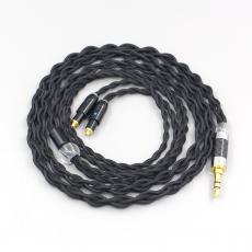 Pure 99% Silver Inside Headphone Nylon Cable For Shure SRH1540 SRH1840 SRH1440 Earphone headset