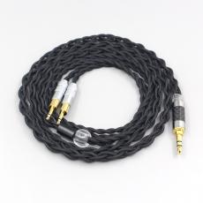 Pure 99% Silver Inside Headphone Nylon Cable For Sennheiser HD700 2.5mm pin Earphone headset