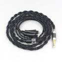 Pure 99% Silver Inside Headphone Nylon Cable For FOSTEX TH900 MKII MK2 TH-909 TR-X00 TH-600 Earphone headset