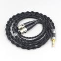 Pure 99% Silver Inside Headphone Nylon Cable For Audeze LCD-3 LCD-2 LCD-X LCD-XC LCD-4z LCD-MX4 LCD-GX Headset earphone