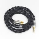 Pure 99% Silver Inside Headphone Nylon Cable For Audio Technica ATH-ADX5000 ATH-MSR7b 770H 990H ESW950 SR9 ES750 ESW990 