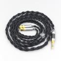 Pure 99% Silver Inside Headphone Nylon Cable For HiFiMan HE400 HE5 HE6 HE300 HE4 HE500 HE6 Earphone headset