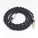 Pure 99% Silver Inside Headphone Nylon Cable For Sennheiser HD6 HD7 HD8 MIX DJ HD595 Earphone Headset