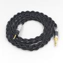 Pure 99% Silver Inside Headphone Nylon Cable  For Shure SRH840 SRH940 SRH440 SRH750DJ Philips SHP9000 SHP8900